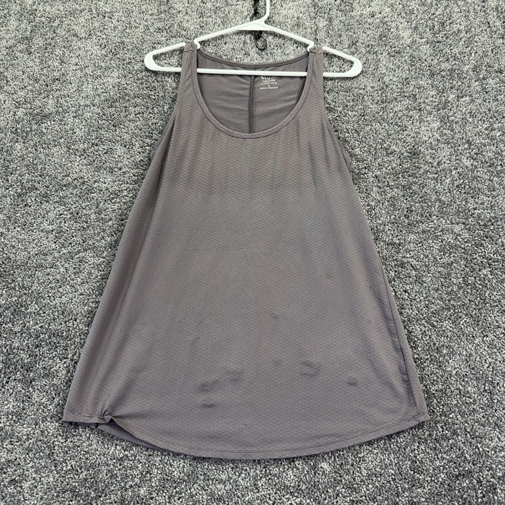 Maurices Tank Top Womens Small Gray InMOTION Scoop Neck Relaxed Athletic Gym